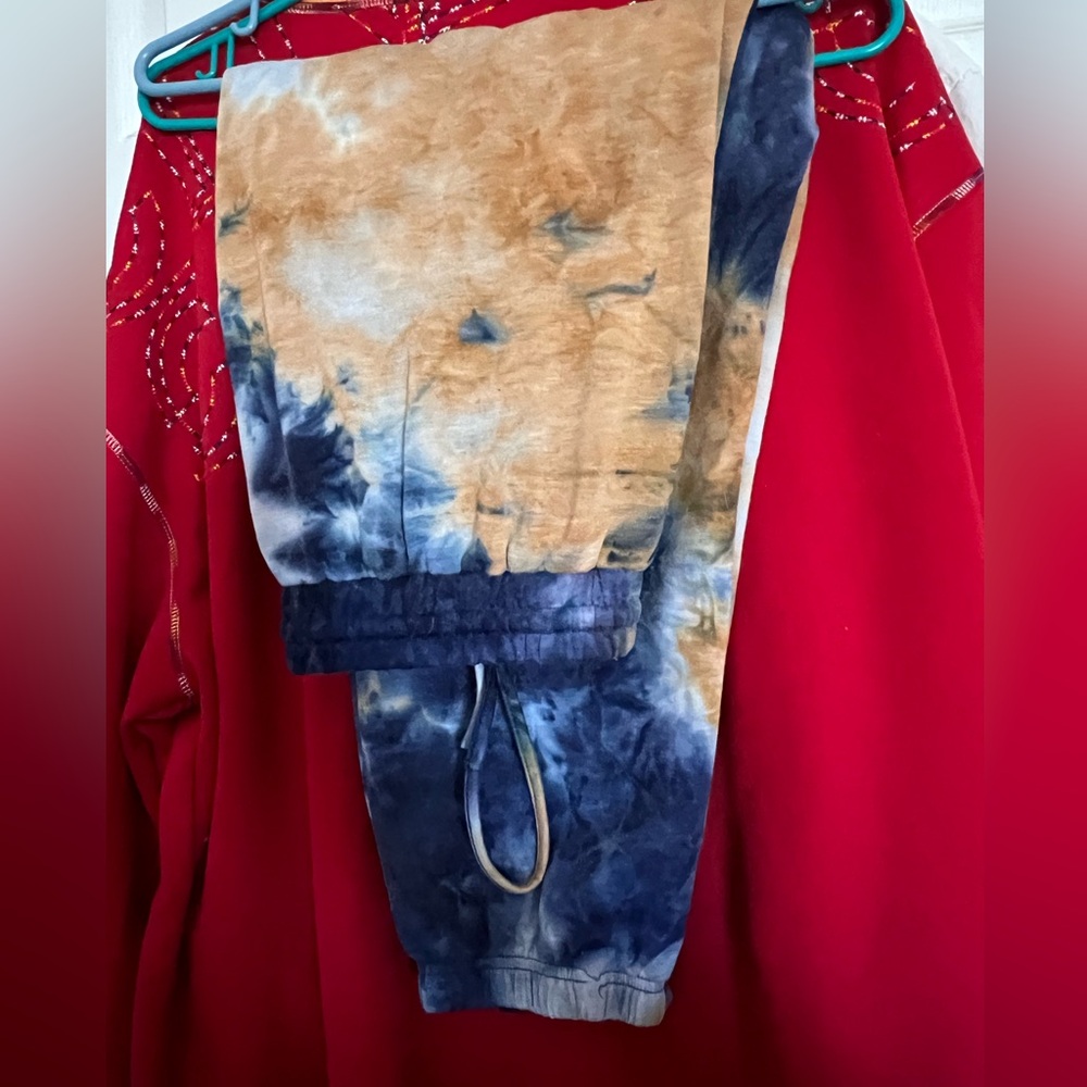 Tie dyed sweat pants